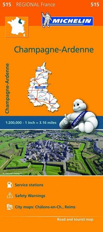 Mapa Regional Champagne-Ardenne | 9782067209701 | Varios autores