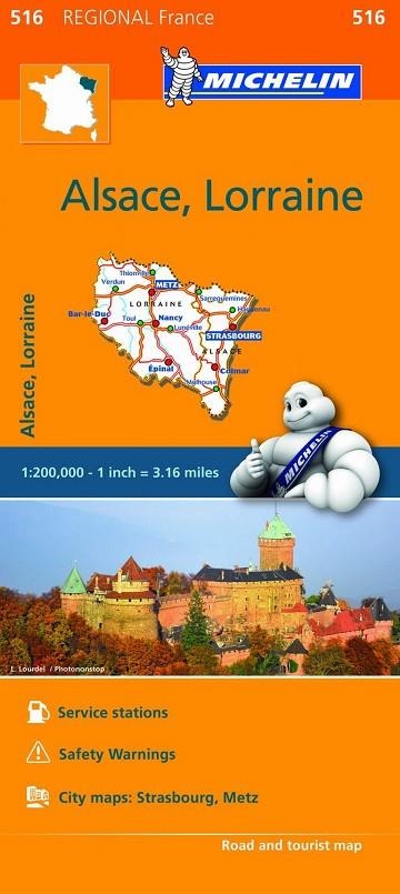 Mapa Regional Alsace, Lorraine | 9782067209756 | Varios autores