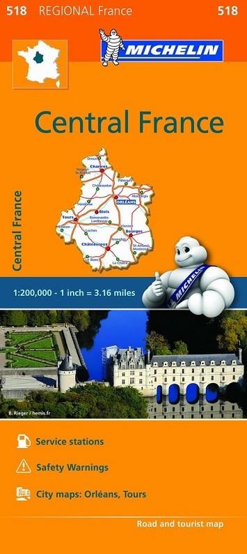 Mapa Regional Central France | 9782067211827 | Varios autores
