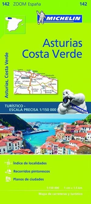 Mapa Zoom Asturias, Costa Verde | 9782067218048 | Varios autores