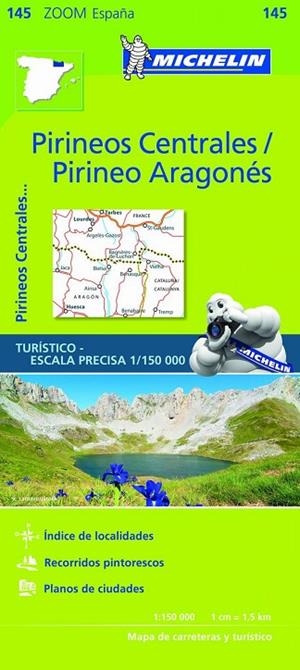 Mapa Zoom Pirineos Centrales / Pirineo Aragonés | 9782067218123 | MICHELIN