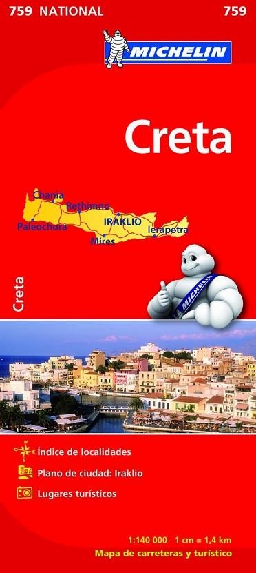 Mapa National Creta | 9782067173231 | Varios autores