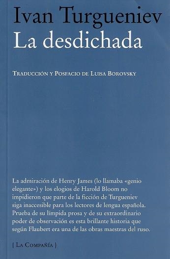 La desdichada | 9788483930496 | Turgeniev, Ivan
