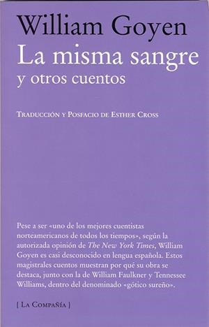 La misma sangre | 9788483930809 | Goyen, William
