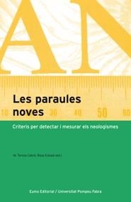 Les paraules noves | 9788497663175 | Universitat Pompeu Fabra