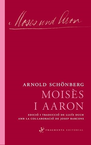 Moisès i Aaron | 9788492416639 | Schönberg, Arnold