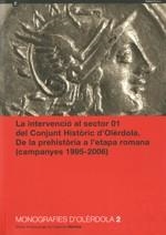 La Intervenció al sector 01 del Conjunt Històric d'Olèrdola. De la prehistòria a l'etapa romana (campanyes 1995-2006) | 9788439376538