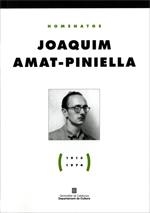 Homenatge Joaquim Amat-Piniella (1913-1974) | 9788439392095