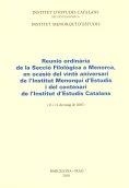 Reunió ordinària de la Secció Filològica a Menorca, en ocasió del vinte aniversari de l'Institut Menorquí d'Estudis i del Centenari de l'Institut d'Es | 9788492583980 | INSTITUT D'ESTUDIS CATALANS. SECCIÓ FILOLÒGICA. REUNIÓ ORDINÀRIA (2007. MAHÓN)