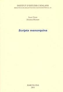 Scripta menorquina | 9788499650470 | Joan, Veny;Massip, Àngels