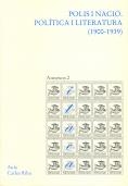 Polis i nació : Política i literatura (1900-1939) | 9788472836693