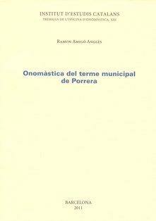 Onomàstica del terme municipal de Porrera | 9788499650715 | Amigó i Anglès, Ramon