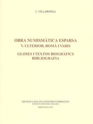 Obra numismàtica esparsa: V | 9788499652122 | Villaronga, Leandre