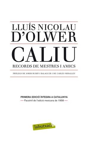 Caliu | 9788499305066 | D'Olwer, Lluís Nicolau