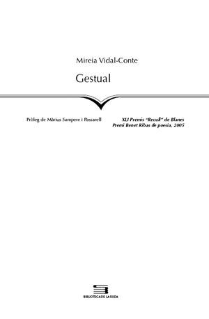 Gestual | 9788497792844 | Vidal-Conte, Mireia