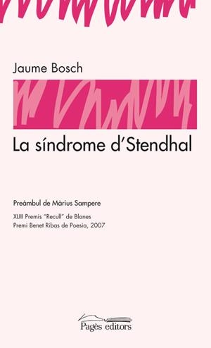 La síndrome d'Stendhal | 9788497795845 | Bosch i Call, Jaume