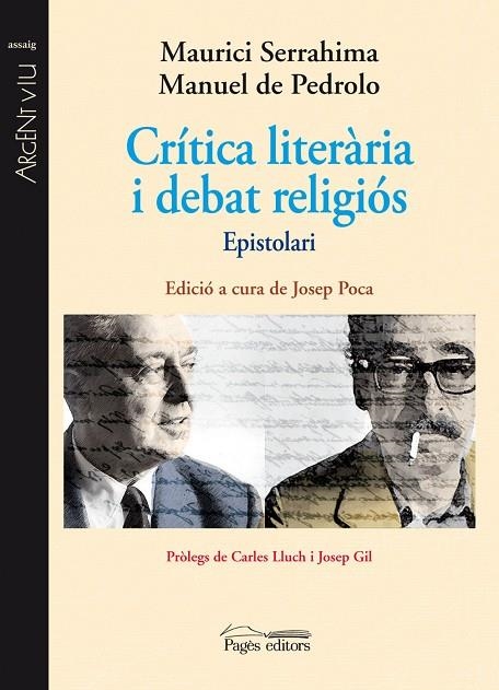 Crítica literària i debat religiós | 9788499752464 | Serrahima Bofill, Maurici;de Pedrolo Molina, Manuel