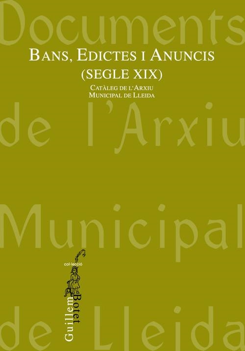 Bans, Edictes i Anuncis (Segle XIX) | 9788497793728 | Varios autores