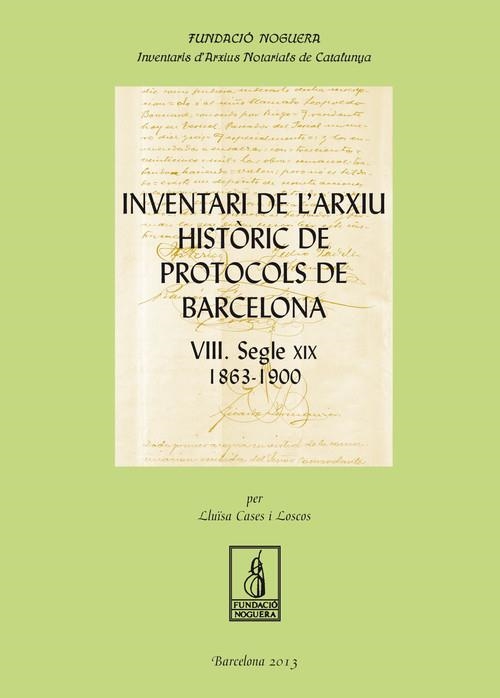 Inventari de l'arxiu històric de protocols de Barcelona VIII | 9788499753942 | Cases Loscos, Lluïsa