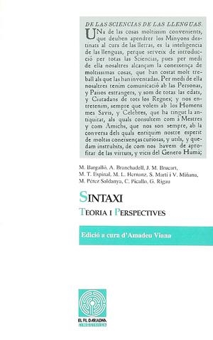 Sintaxi: teoria i perspectives | 9788479351502 | Varios autores