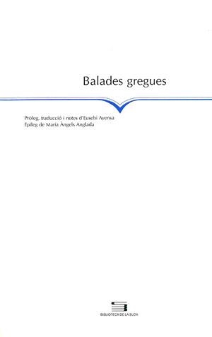 Balades gregues | 9788479355487 | Anónimo