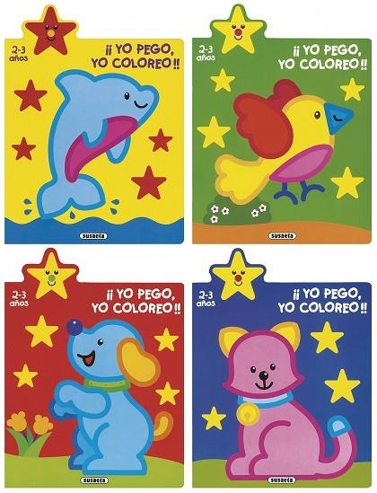 ¡Yo pego, yo coloreo! 2-3 años (4 títulos) | 9788467747935 | Busquets, Jordi