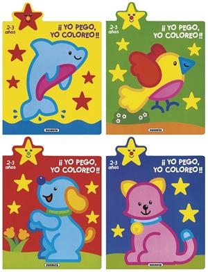 ¡Yo pego, yo coloreo! 2-3 años (4 títulos) | 9788467747935 | Busquets, Jordi