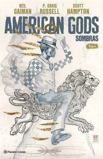 American Gods Sombras nº 05/09 | 9788491467984 | Gaiman, NEil;Russell, Craig