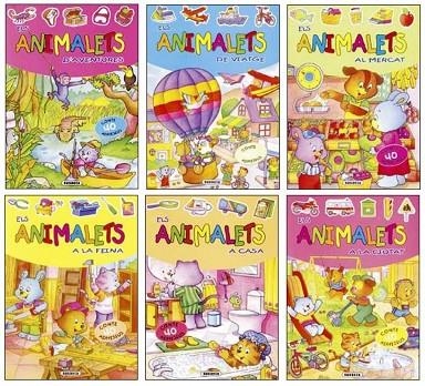 Animalets amb adhesius (6 títols) | 9788430562954 | Susaeta, Equipo
