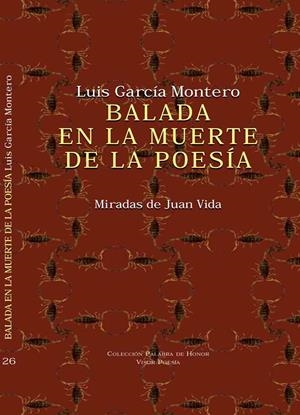 Balada en la muerte de la poesía | 9788498952261 | García Montero, Luís