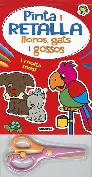 Bloc pinta i retalla lloros, gats i gossos | 9788467751369 | Rigol-Yang