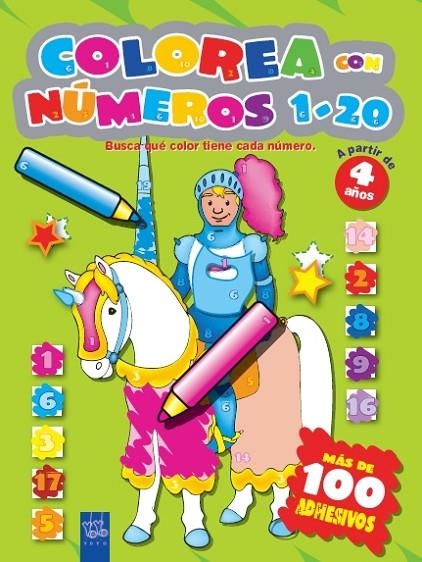 Colorea con números 1-10 amrll | 9788408069980 | YOYO