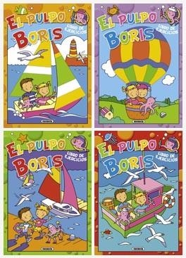 El pulpo Boris, libro de ejercicios (4 títulos) | 9788467720587 | Susaeta, Equipo