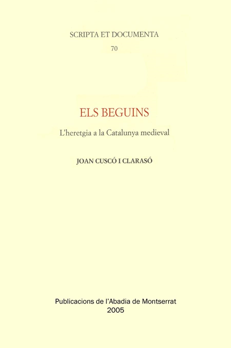 Els Beguins | 9788484157205 | Cuscó i Clarasó, Joan