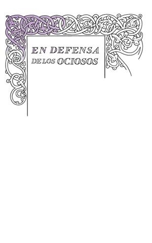 En defensa de los ociosos (Serie Great Ideas 34) | 9788430616541 | Robert  L. Stevenson