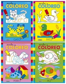 Escribo y coloreo 3-5 años (4 títulos) | 9788467762068 | Busquets, Jordi