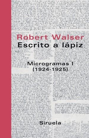 Escrito a lápiz. Microgramas I | 9788478448777 | Walser, Robert
