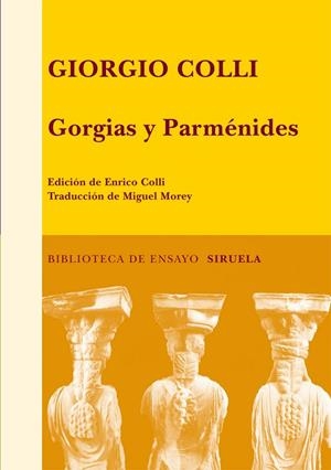 Gorgias y Parménides | 9788498413885 | Colli, Giorgio