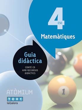 Guia didàctica Matemàtiques 4 ESO Atòmium | 9788441223332 | Miquel Rigual, Joan