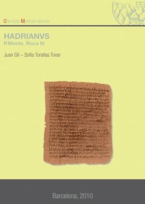 Hadrianus. (P. Monts. Roca III) | 9788498833263 | Anónimo
