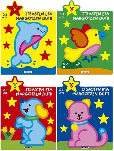 Itsasten eta margotzen dut!! 2-3 urte (4 titulu) | 9788467762259 | Busquets, Jordi