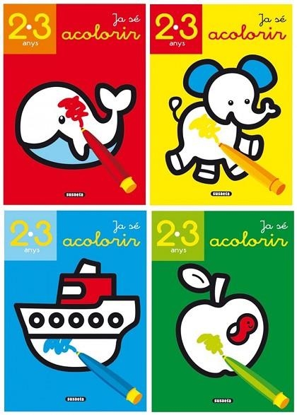 Ja sé acolorir (4 títols) | 9788467728507 | Susaeta, Equip