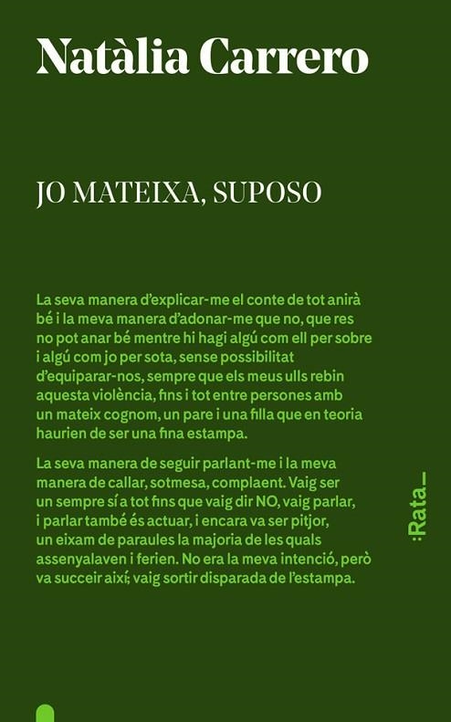 Jo mateixa, suposo | 9788494489105 | Carrero, Natalia