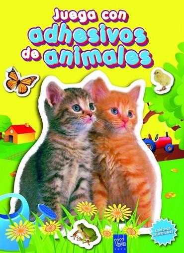 Juega con adhesivos de animales (amarillo) | 9788408090090 | YOYO