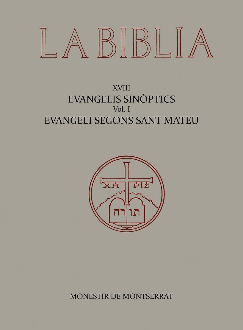 La Bíblia de Montserrat, Volum 18-I. Evangeli segons sant Mateu -Fil- | 9788472020665 | Monjos de Montserrat