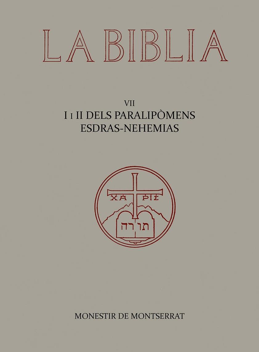 La Bíblia de Montserrat, Volum 7. Paralipòmens-Esdras-Nehemias | 9788472020771 | Monjos de Montserrat