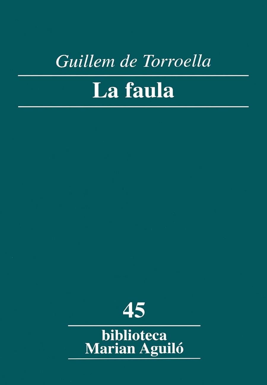 La faula | 9788484159568 | Torroella, Guillem de
