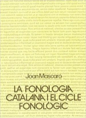 La fonologia catalana, I | 9788474880700 | Mascaró, Joan