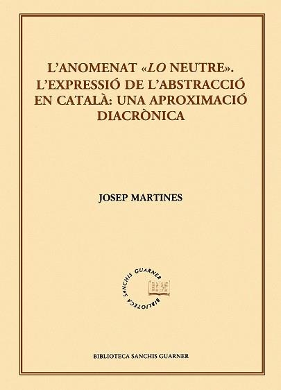 L'anomenat "Lo neutre" | 9788498832884 | Martines Peres, Josep