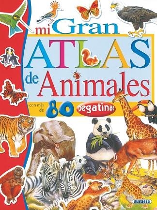 Mi gran atlas de animales con pegatinas | 9788430555376 | Valiente, Francisca